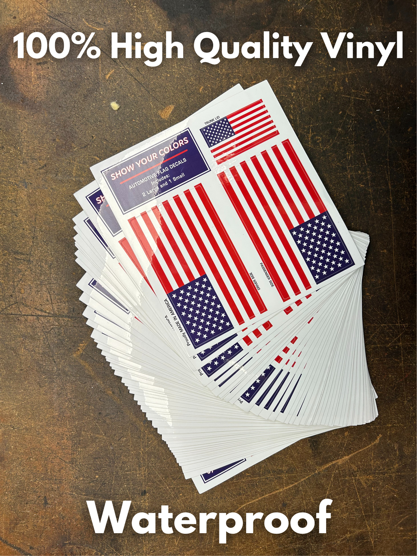 American Flag Decal Set