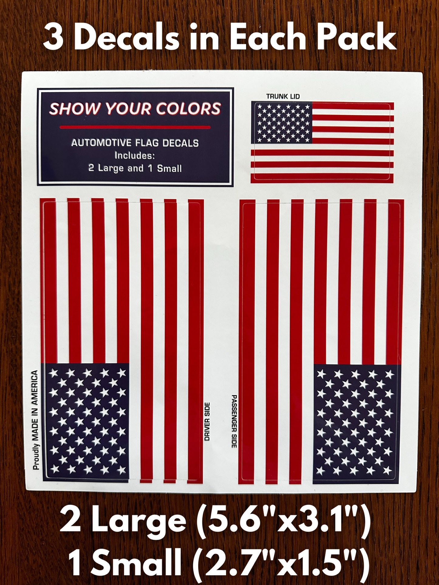 American Flag Decal Set